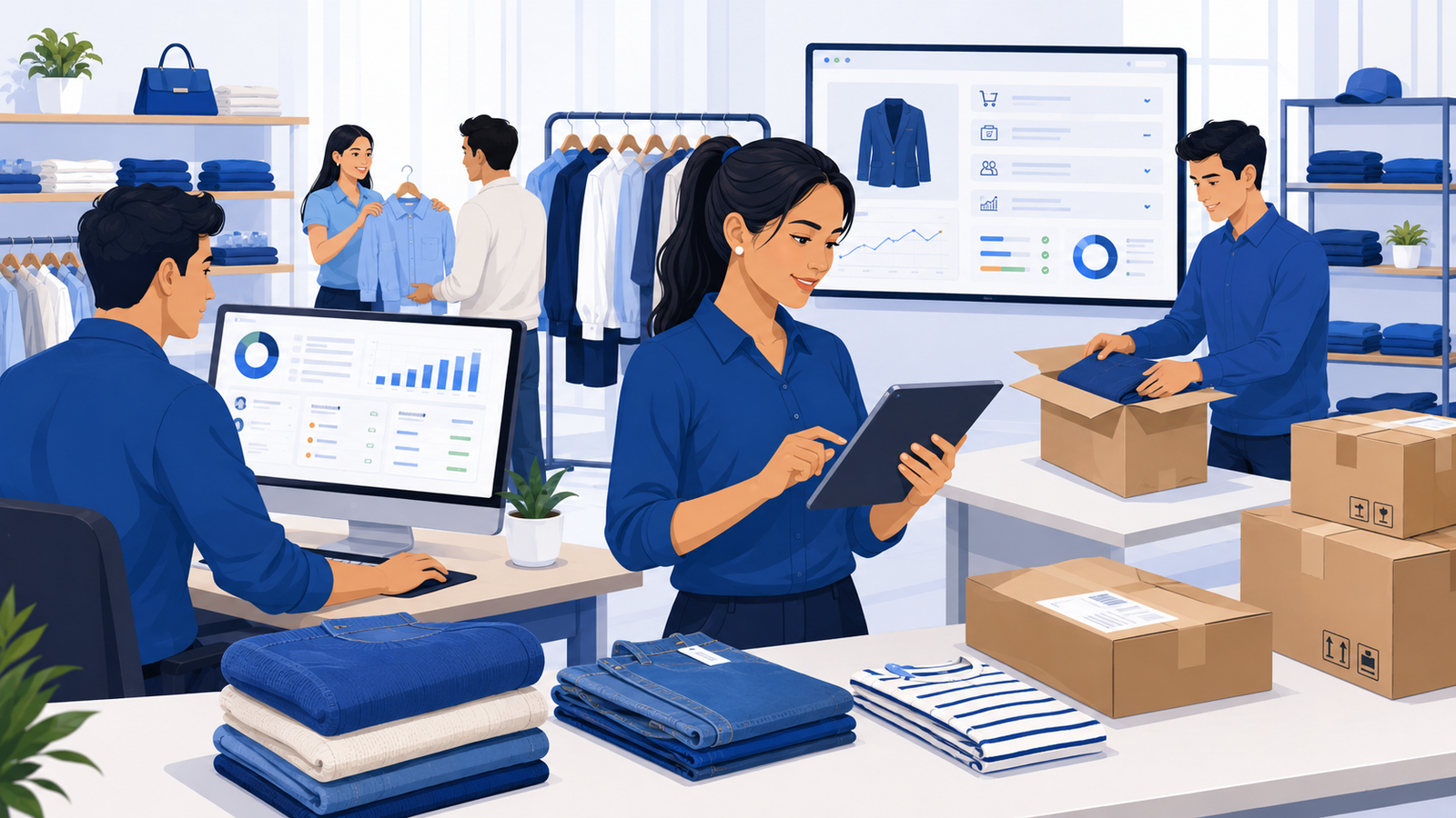 Operación comercial de ropa y ventas durante transmisiones en vivo con CtrlMODA